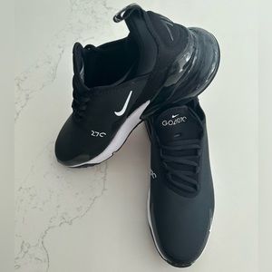 New Nike Air Max 270 Golf Men's Size 8.5 Black/White CK6483 001